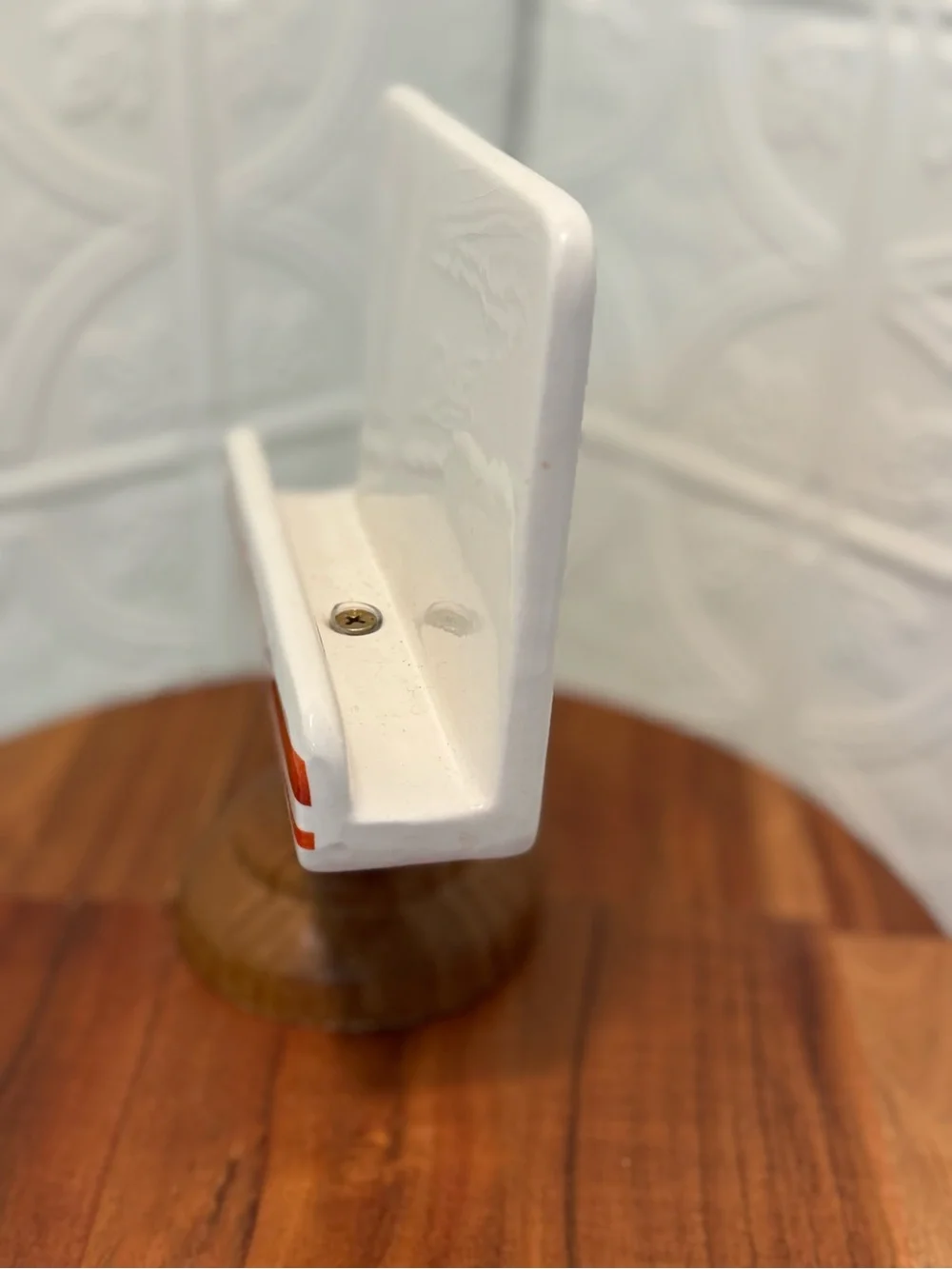 White Ceramic recipe card holder